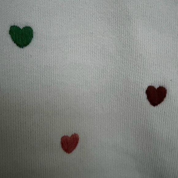 Sezane Cream Sweater with embroidered hearts - Picture 2 of 3